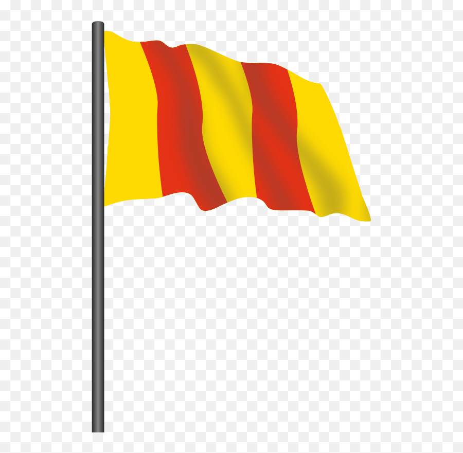 Cartoon Clipart - Red And Yellow Flags Clipart Emoji,Race Flag Emoji