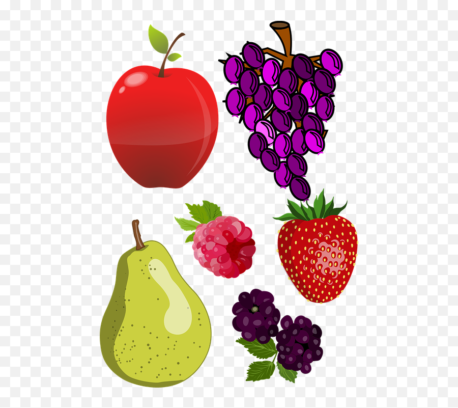 Fruits Food Group Health - Ilustrasi Gambar Buah Buahan Emoji,Emoji Eating Popcorn