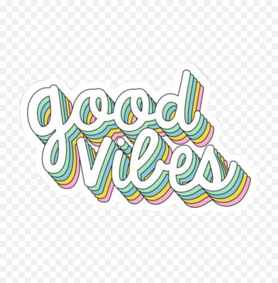 Rainbow White Green Yellow Red - Illustration Emoji,Good Vibes Emoji