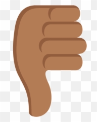 Thumbs Down Sign Medium Dark Skin Tone Emoji Emoticon Vector - Sign,Thumbs Down Emoji