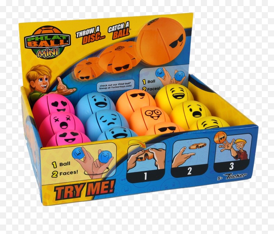 Phlat Ball Mini Emoji Lenny Marchica - Baby Toys,Disco Ball Emoji