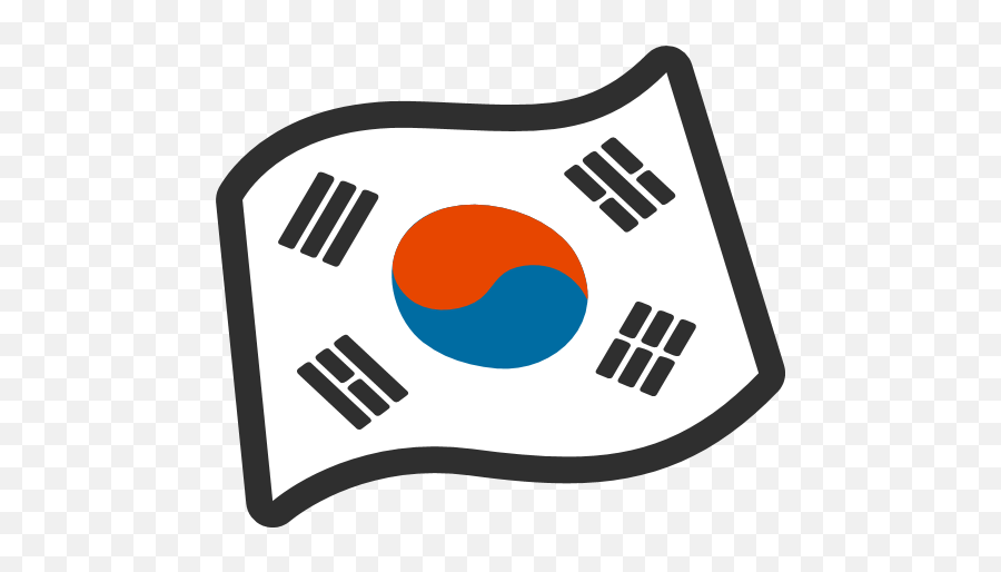 Flag Of South Korea Emoji For Facebook Email Sms - National Flag Of Korea,Korean Flag Emoji
