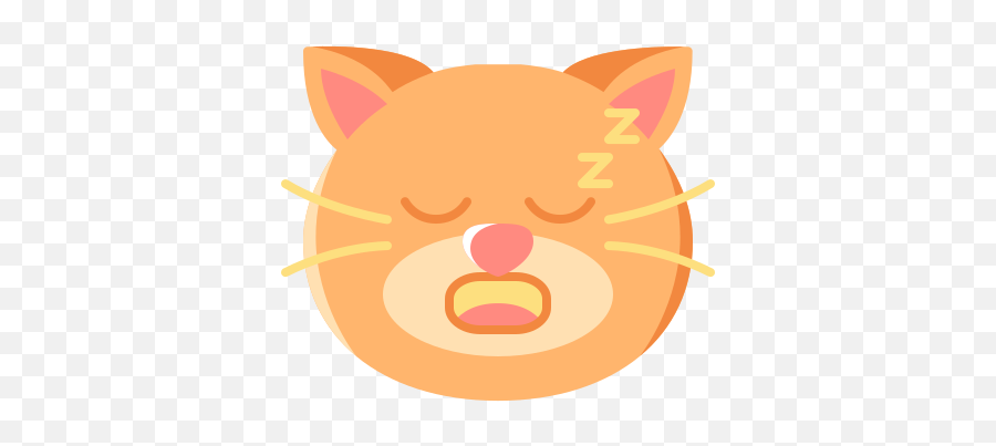 Cat - Cat Emoji,Sleeping Cat Emoji
