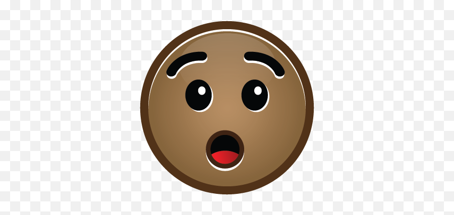 A - Brown Emoji Face,Whatever Emoji