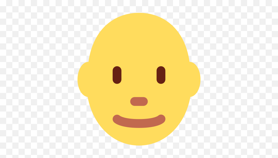 Bald Emoji - Smiley,Bald Man Emoji