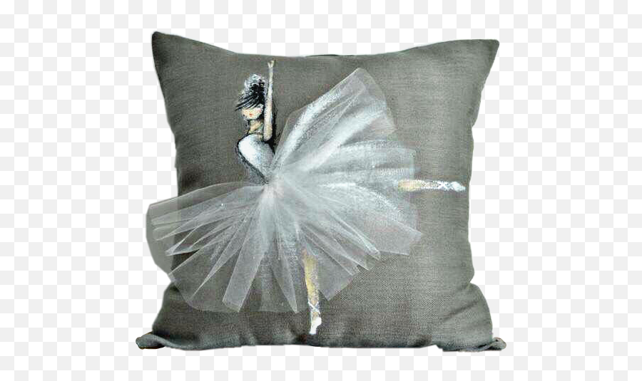 Art Tutu Ballet Hairbun Girl Freetoedit - Cushion Emoji,Dancing Girl Emoji Pillow