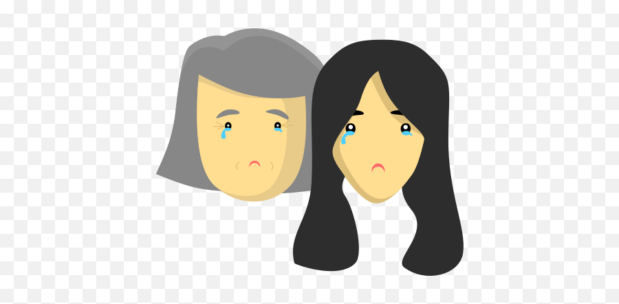 Mom With Daughter - Cartoon Emoji,Mom Emoji App