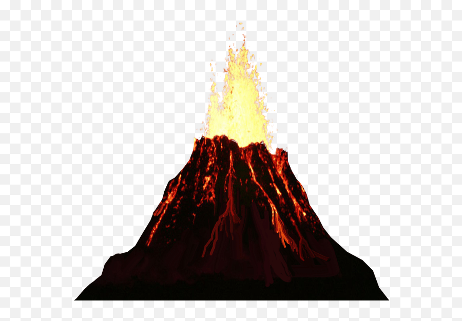 Transparent Volcano Eruption - Transparent Background Volcano Clipart Emoji,Volcano Emoji