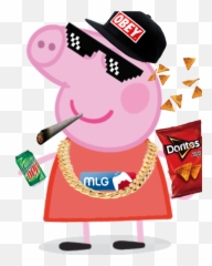 Mlg Peppa Pig Peppa Peppapig Mlg Mlg - Peppa Pig En Png Emoji,Mlg Emoji