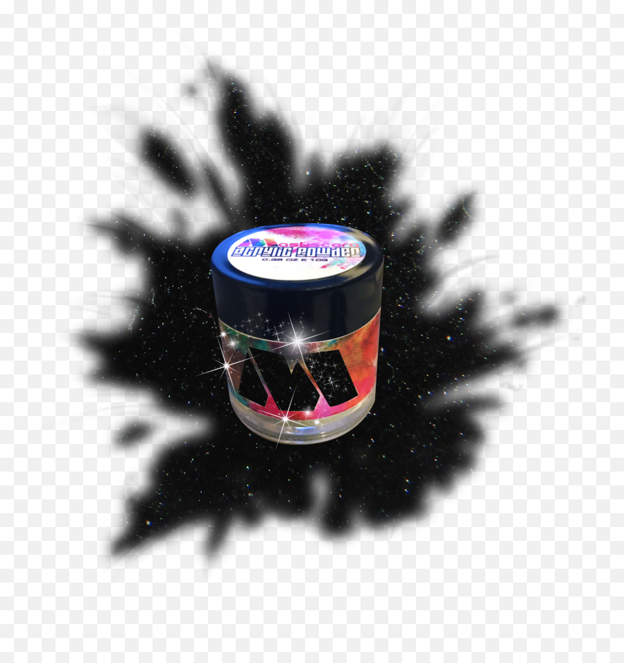 Black Shimmer 10g Colour Acrylic Powder - Color Emoji,Shot Glass Emoji