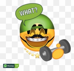 Horror Emoji mit Totenkopf - Makeup und Zahnspange WhatsApp Emoticon Elvis Presley