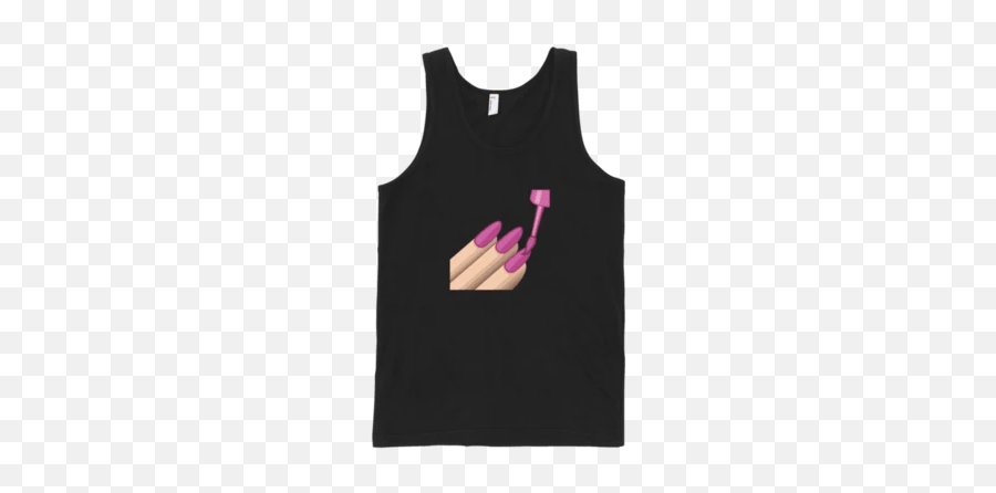 Nail Polish Emoji Tank - Sleeveless Shirt,Emoji Manicure
