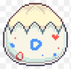 Egg Shell Stickers For Android Ios - Pixel Gif Emoji