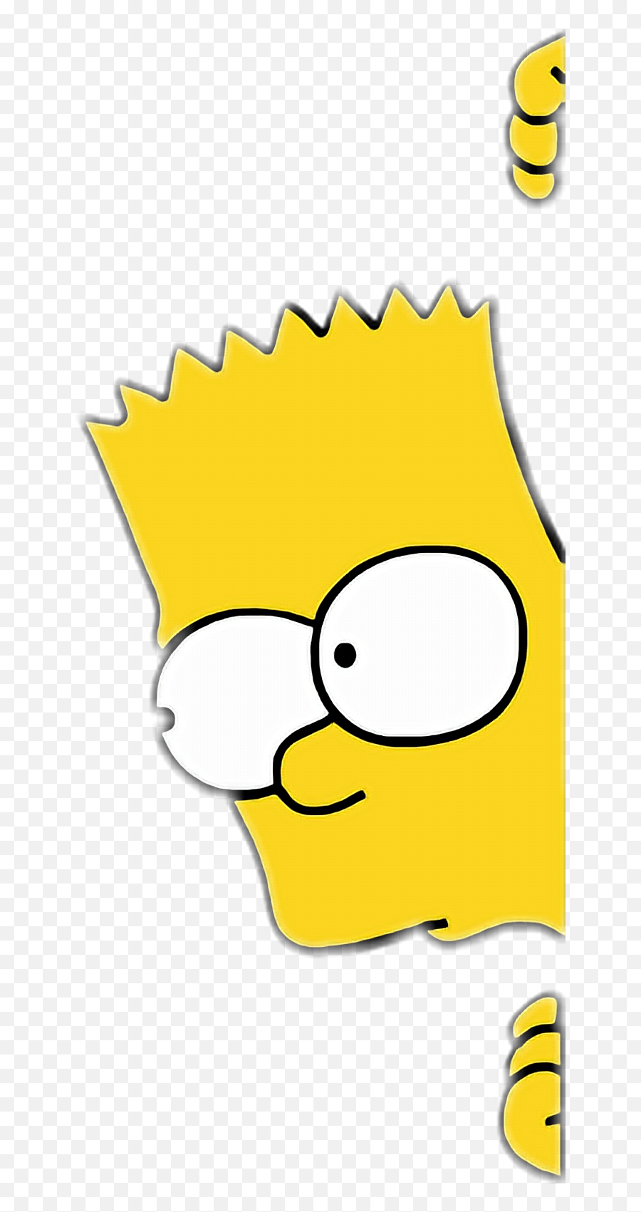Bart Simpsons Espiar Espia Emoji Emojis Emojisticker - Clip Art,Simpsons Emojis