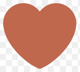 Brown Heart Emoji Clipart