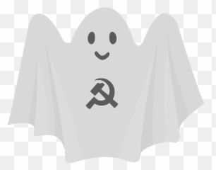 Ghost with Communism Symbols clipart Free download - Communist Emoji