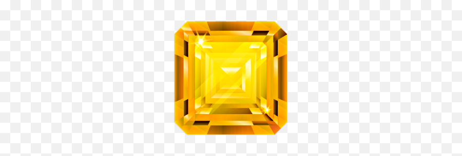 Yellow Square Diamond Jewel Sticker - Solid Emoji,Jewel Emoji