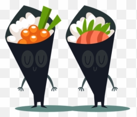 Sushi And Chinese Food Emojis - Illustration,Sushi Emoji