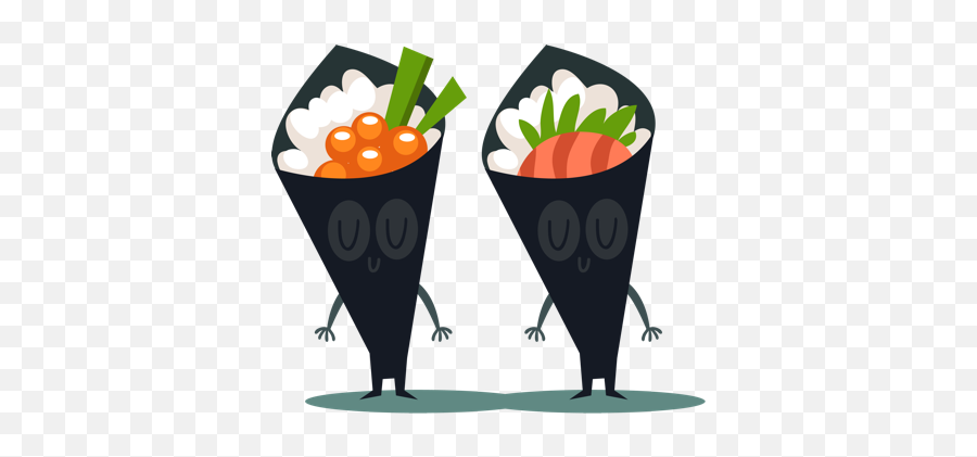 Sushi And Chinese Food Emojis - Illustration,Sushi Emoji