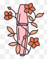 Mascara makeup floral illustration - Transparent PNG u0026 SVG Ilustracion Floral De Maquillaje Emoji