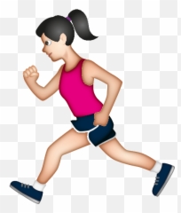 Emoji - Person Running Emoji,Knee Emoji