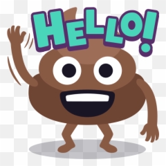 Stickers By Emojione Messages Sticker - 90 Poop Emoji Stickers For Teachers,Hello Emoji