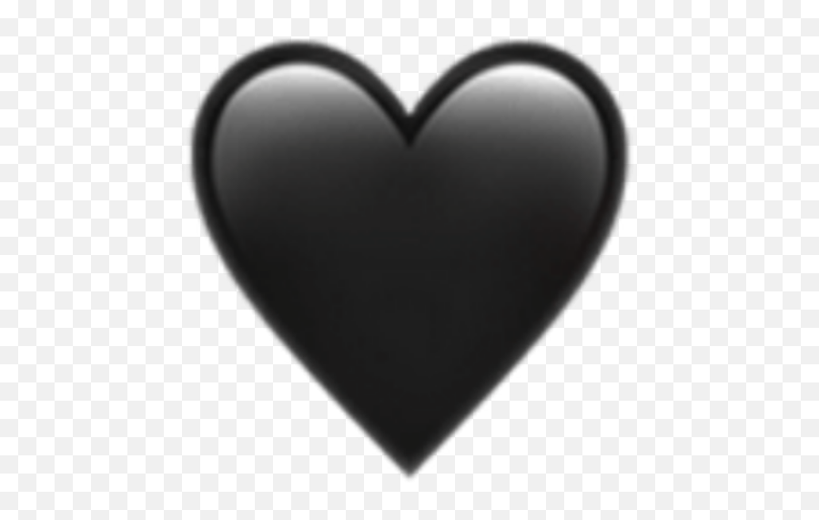 Blackheart Heart Emoji Black Blackemoji - Black Heart Emoji,Black Heart Emoji Transparent