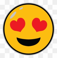 Quick View - Smiley Heart Eye Hd Emoji
