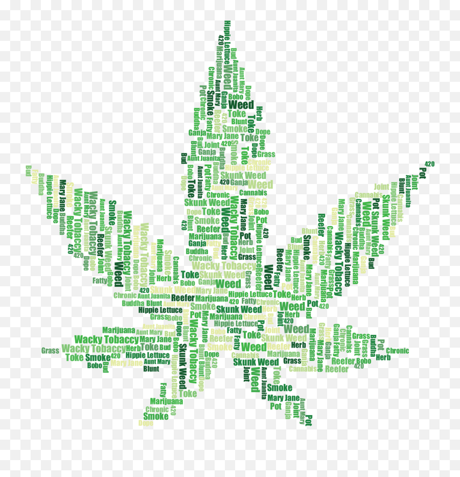 Cannabis Marijuana Pot Leaf Png - Names For Marijuanas Emoji,Weed Symbol Emoji