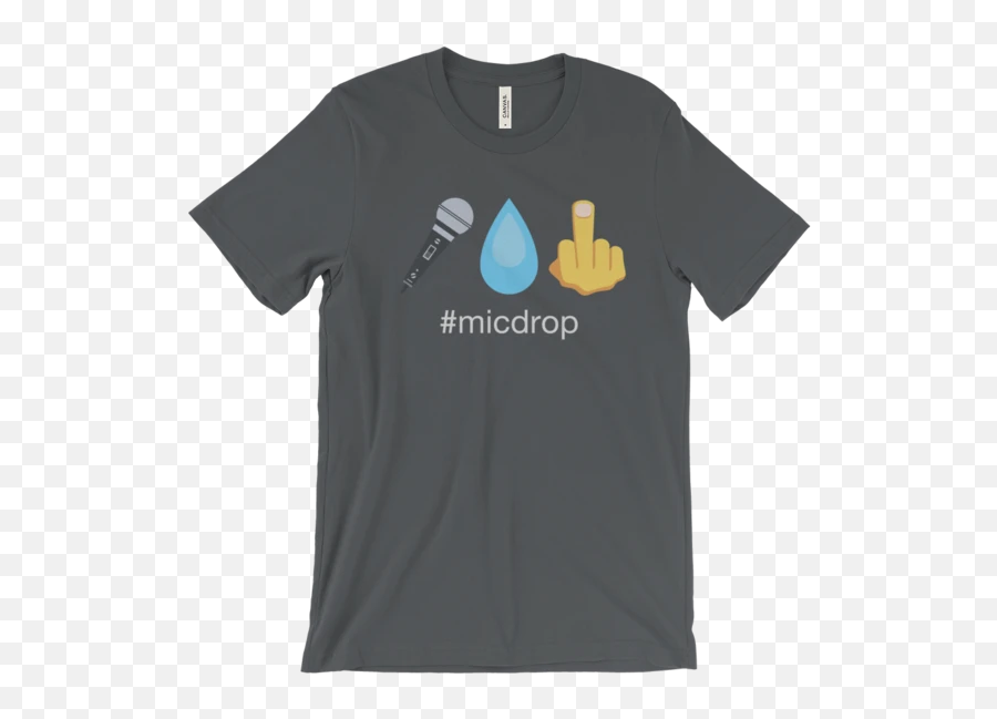 Mic Drop - Rust Never Sleeps T Shirt Emoji,Emoji Drop The Mic