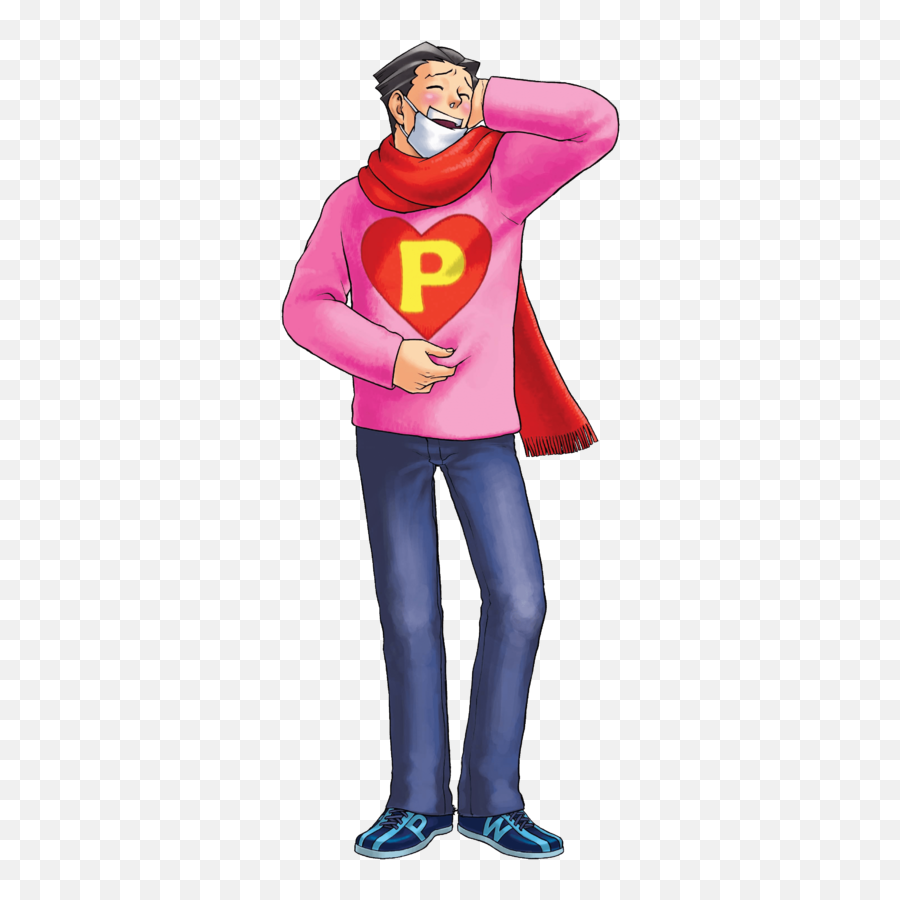 Wiki Sandbox - Phoenix Sweater Ace Attorney Emoji,Question Mark Jeans Emoji
