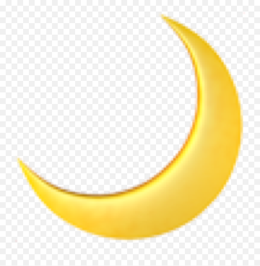 Moonyellowaestheticiphonestickeremojiem - Crescent Emoji,Moon Emoji Iphone