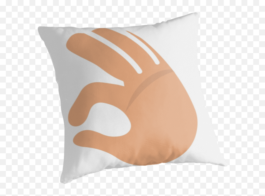 Download Ok Hand Sign Emojione Emoji - Cushion Png Image Cushion,Ok Emoji