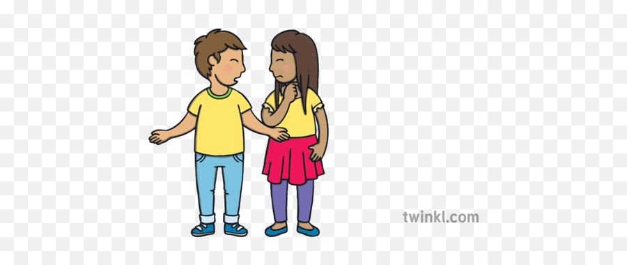 Kit And Sam Together Puzzled Confused Brother Sister Ks1 - Kit And Sam Twinkl Emoji,Sister Emoji
