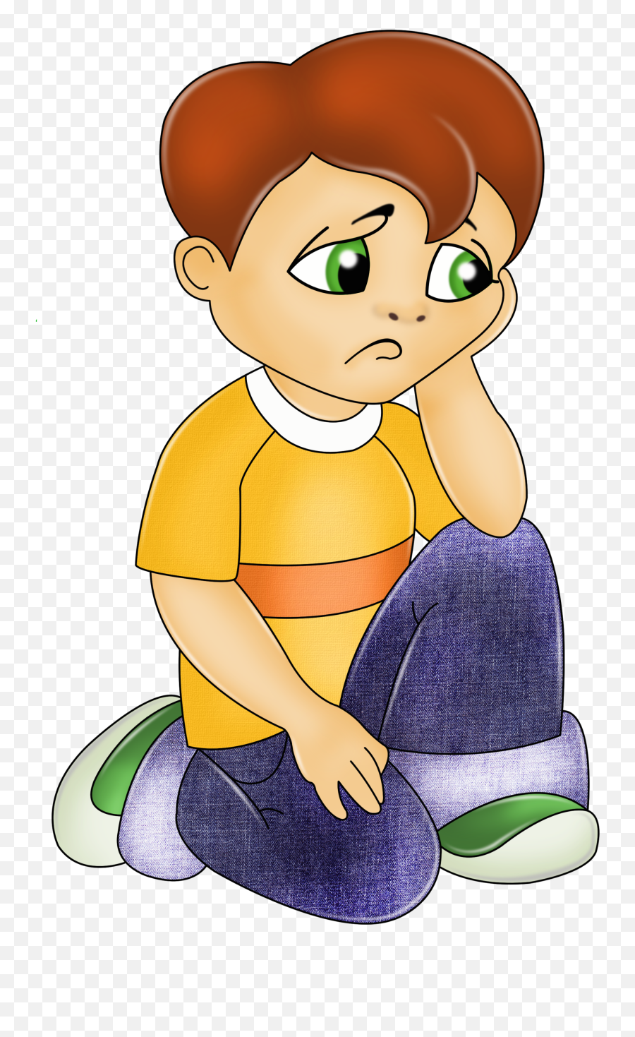 Vector Library Self Image Preposition Sadness Clip - Sad Boy Transparent Sad Boy Clipart Emoji,Sad Anime Emoji