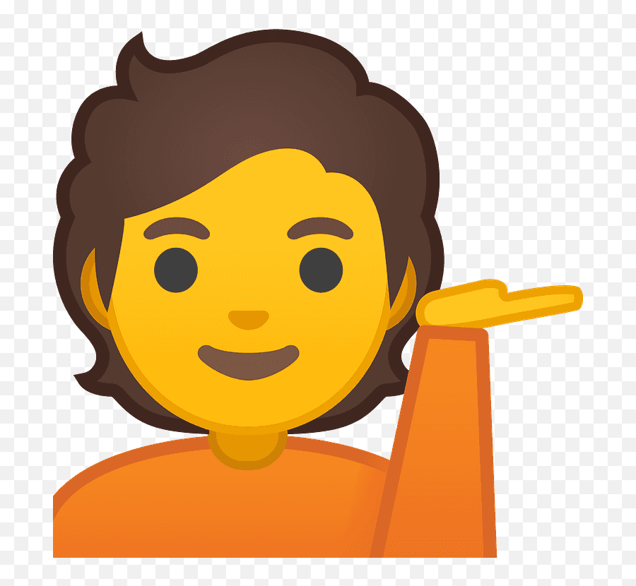 Person Tipping Hand Emoji Clipart - Emoji Face And Hand,Sassy Woman Emoji