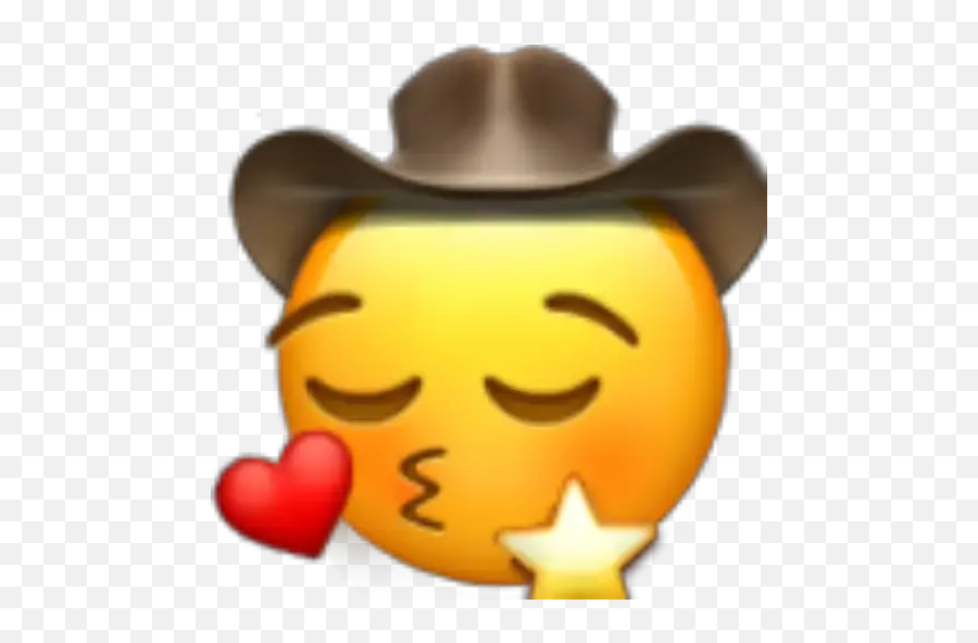 Stickers For Whatsapp Emoji 6 - Happy,Emoji Cowboy