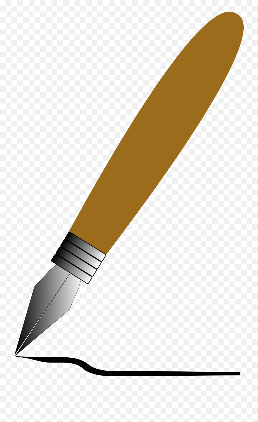Clipart Pen Pen Write Clipart Pen Pen - Cartoon Calligraphy Pen Png Emoji,Emoji Pens