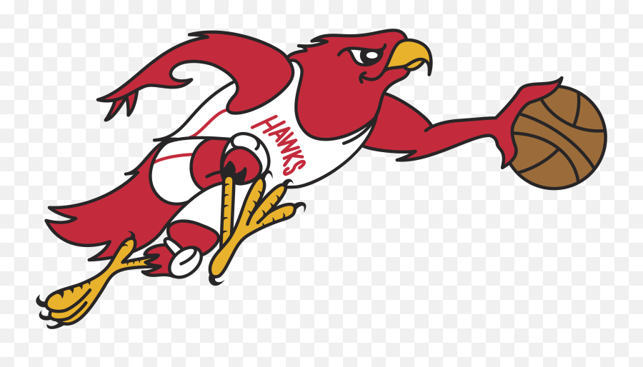Hawk Clipart Atlanta Hawks Hawk - Atlanta Hawks Logo Emoji,Hawks Emoji