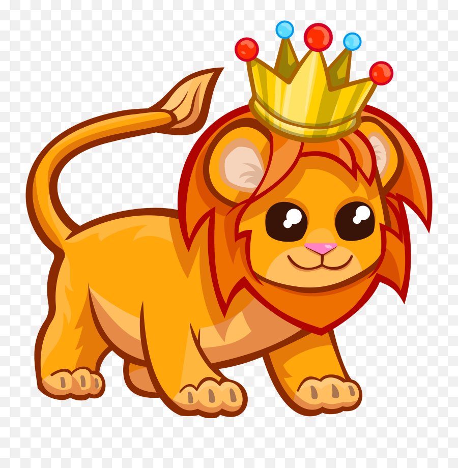 Lion With A Crown Clipart Free Download Transparent Png Emoji,The Crown Emoji