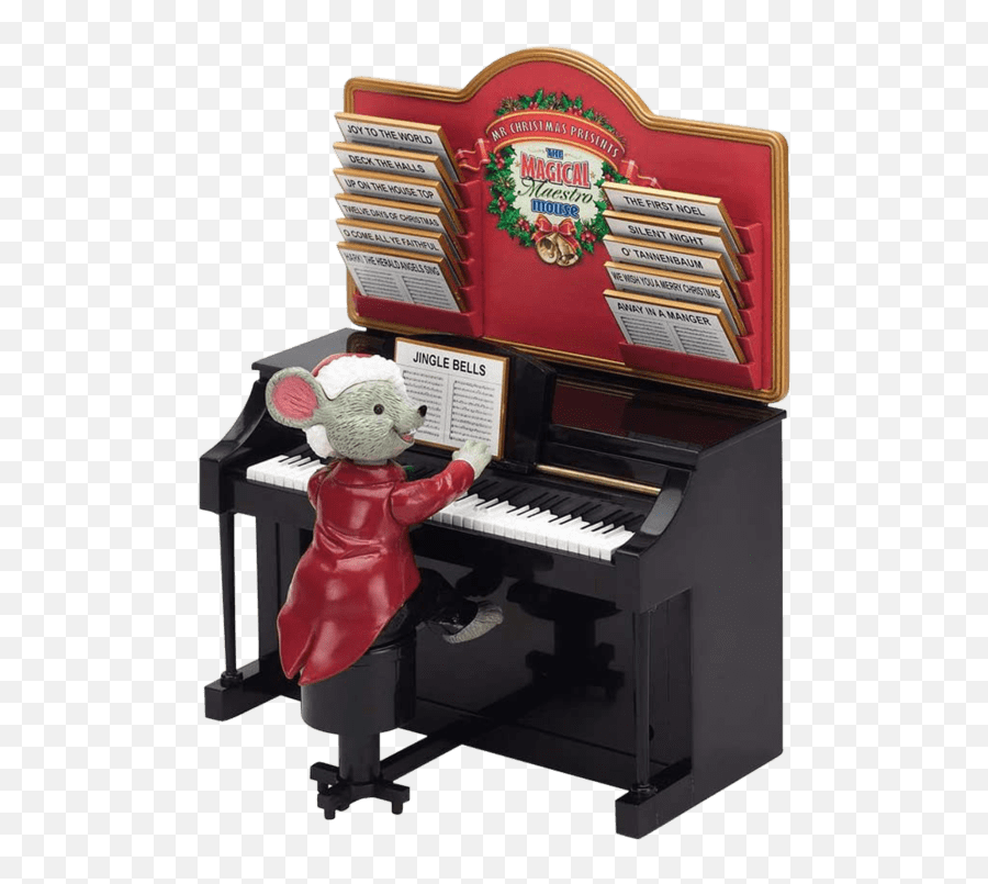 Mr Christmas Animated U0026 Musical Maestro Mouse - Mr Christmas Maestro Mouse Emoji,Emoji Express Silent Night