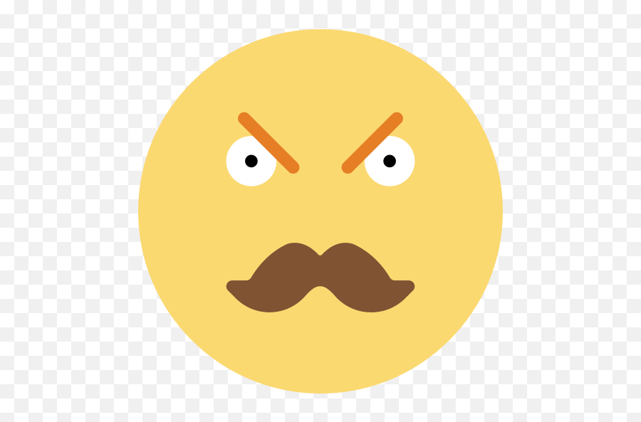 Moustache Emoji Png Icon - Icon,Chinese Emoticons