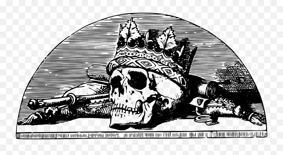 Skull With Crown Skull Crown Death - Duty Is Heavier Than Sic Transit Gloria Mundi Poster Emoji,Death Skull Emoji