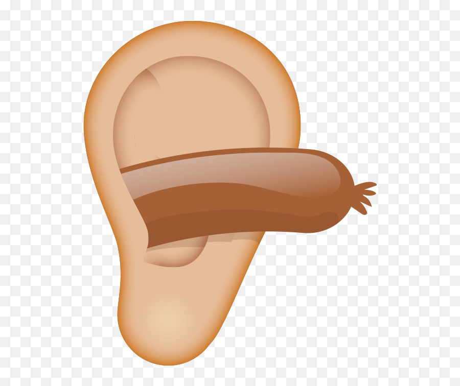 Weird Ear Emoji Result - Sausage In The Ear,Weird Emoji