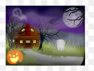Free Spirit Ghost Vectors - Landscape Rad Cartoon Halloween Vector House Emoji,Prayer Emoticon