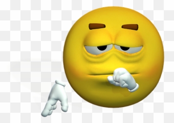 Emotiguy Triest Nadenkend - Smiley Emoji