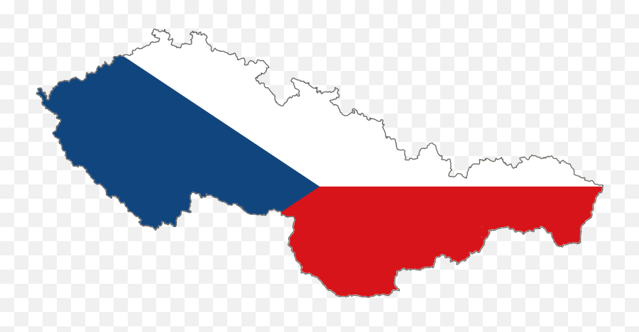 Czechoslovak Socialist Republic - Czech Republic Vector Map Emoji,Slovakia Flag Emoji