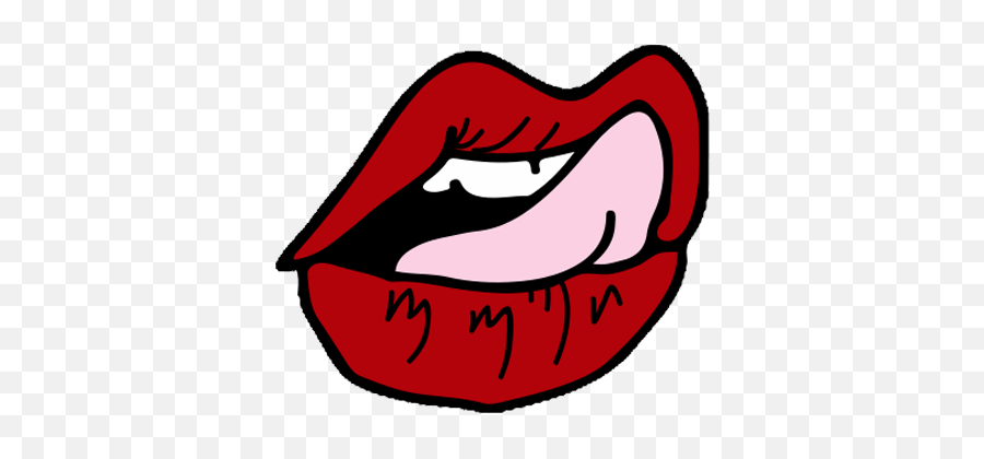 The Newest Lick Stickers - Clip Art Emoji,Lip Licking Emoji