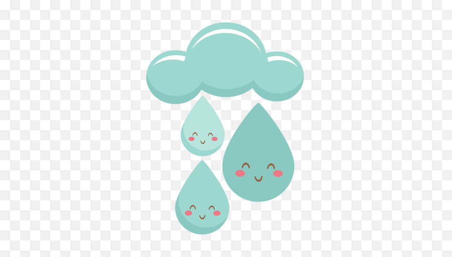 Rain Cloud Clouds Kawaii Cute Tumblr - Cute Raindrops Clipart Emoji,Raincloud Emoji