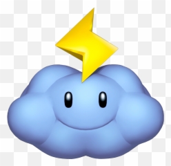 Thunder Cloud Png Picture - Mario Kart Wii Items Emoji,Thunder Emoji